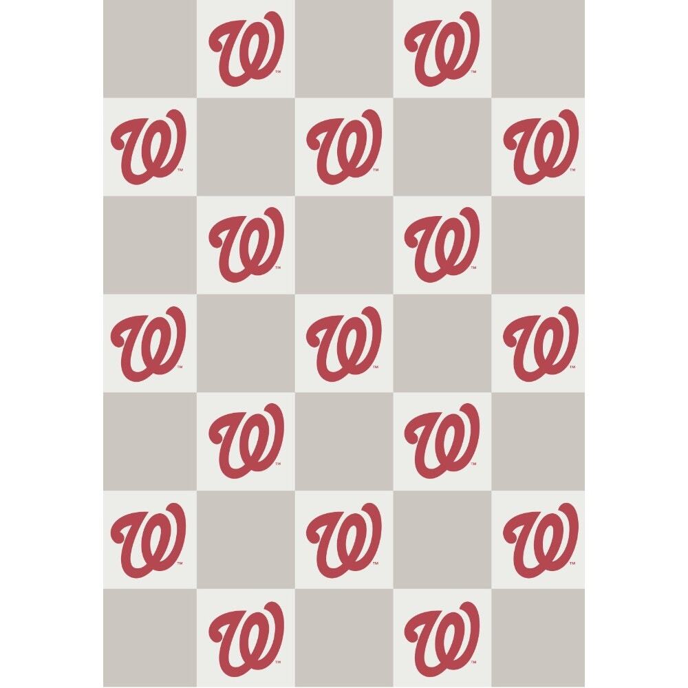 NEW The Styled Collection Washington Nationals MLB Buttery Neutral Throw Blanket